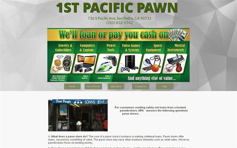 1st Pacific Pawn logo