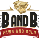 B and B Pawn and Guns logo