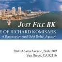 Just File BK / Law Office of Richard Komisars / San Diego Bankruptcy Lawyer / San Diego Bankruptcy Attorney logo