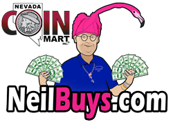 Neil Buys - Nevada Coin Mart - Jones & Flamingo - One Location Only logo