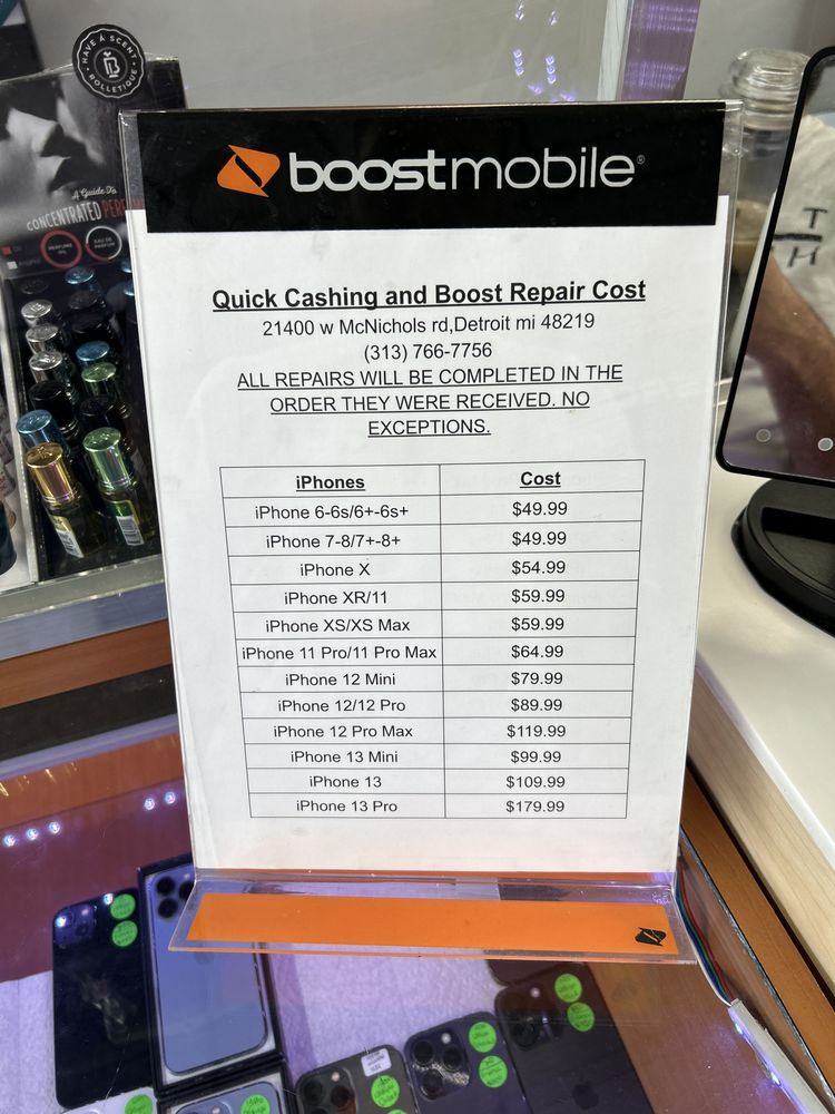 Quick Check Cashing and Boost logo